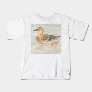 Mallard duck female Kids T-Shirt